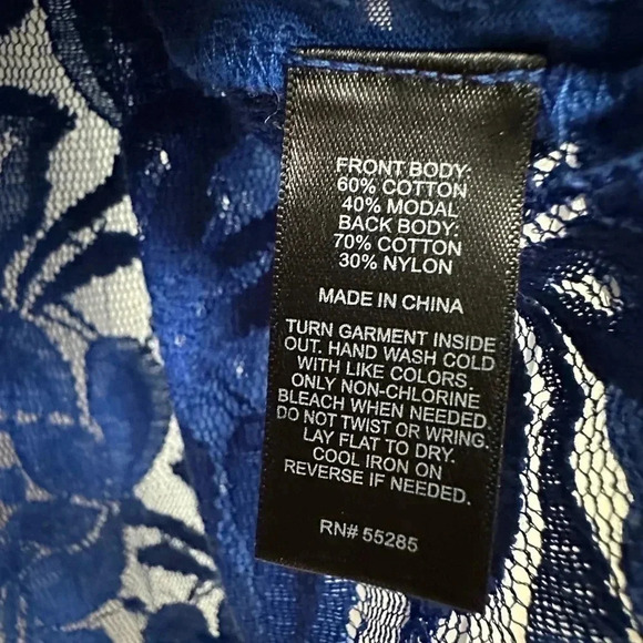 Express | Royal Blue Sequin Embellishment Top Size XS - Picture 5 of 7